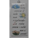 MATTONELLA in CERAMICA "La luna senza il sole...."