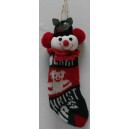 Calza "MERRY CHRISTAMAS" - H 20 cm.