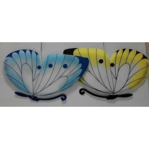 Decorazioni  - Coppia di farfalle da appendere  (17 X 29 cm. circa)