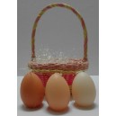 Decorazioni Pasquali - Cestino con 3 candele