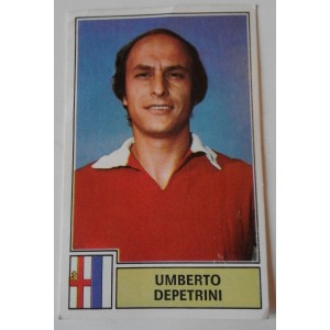 Figurina PANINI  -  UMBERTO DEPETRINI   (Calciatori  1971 / 72   MANTOVA  serie A)