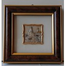 Cornice in legno con SERIGRAFIA PAESAGGIO a colori