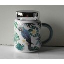 Tazza   MUG   H & H  table Art  (con coperchio caspula a vite)