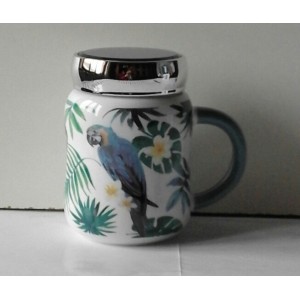Tazza   MUG   H & H  table Art  (con coperchio caspula a vite)