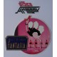 Adesivo WALT DISNEY    "FANTASIA  / Struzzo " (Vintage /   cm. circa )