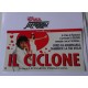 Adesivo Film "IL CICLONE"  (vintage '90  / 19,0 x  10,5 c cm. circa)