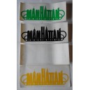 Adesivo  "logo   MANHATTAN "  (33,5  X  14,0   cm. / VINTAGE  / 4 pezzi)