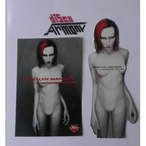 Adesivo  + segnalibro - MARILYN MANSON   -- MECHANICAL  ANIMALS   