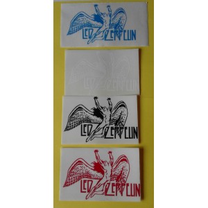 Adesivo  band  "LED ZEPPELIN"    (Vintage / '80  / 15,0 X   9,50  cm. circa  / 4 pezzi)