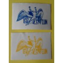 9. Adesivo  band  "LED ZEPPELIN"  (9,0 X 6.0 cm./ anni '80 / VINTAGE /  2 pezzi)