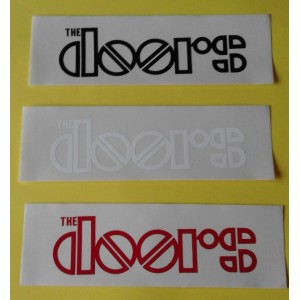Adesivo  band "THE  DOORS "  (21,0 X 6,5  cm./ anni '80 / VINTAGE /3  pezzi)