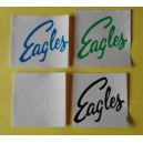 Adesivo  logo  "EAGLES "   (10,0 X 11,0  cm./ anni '80 / VINTAGE /3  pezzi)