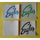 Adesivo  logo  "EAGLES "   (10,0 X 11,0  cm./ anni '80 / VINTAGE /3  pezzi)
