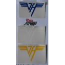 Adesivo gruppo "VAN HALEN"  (13.5  x 8.50  cm. / VINTAGE  / 3  pezzi)