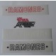 Adesivo   "RAMONES"  (Vintage / '80 /15,0 X 3,5  cm. circa  / 3 pz)