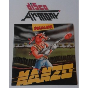 Adesivo  "SQUALLOR  - MANZO"   (Vintage  10,0  X  10,0  cm. circa )