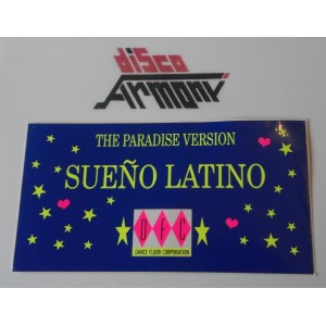Adesivo "SUENO LATINO /DFC / The paradise Version (Vintage 14,0 X 7,5   cm. circa )