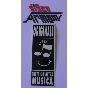 Adesivo  "ORIGINALE  - Tutta un'altra MUSICA" (Vintage  - 10,3  X 4 cm. circa)