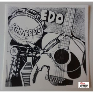  Edoardo BENNATO  "EDO RINNEGATO"  (Adesivo  Vintage / 9,5  X 9,5 cm, circa)