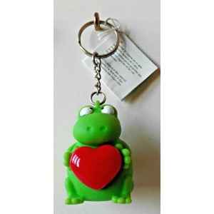 Portachiavi   " RANA  con  CUORE"   (Out of the blue  / morbido )
