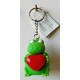 Portachiavi   " RANA  con  CUORE"   (Out of the blue  / morbido )
