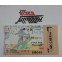 MILAN  -   PISA   1990  / 91    Biglietto  partita    