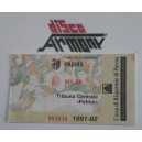 PARMA -  MILAN    1991  / 92    Biglietto partita 