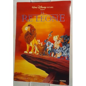 IL RE LEONE / RED  e TOBY nemiciamici  Walt Disney  poster bifacciale  90  X  61