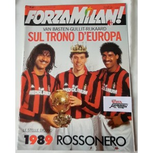 FORZA  MILAN   -  anno XXI   numero  1    / Gennaio    1989   - rivista