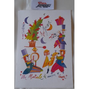  "AUGURI - Un Natale di musica e cuori"   anno 2012  -  Cartolina - calendario   