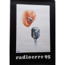 RADIOERRE 95 (radio di Reggio Emilia Poster promo 67,5 X 97.5 cm. circa)