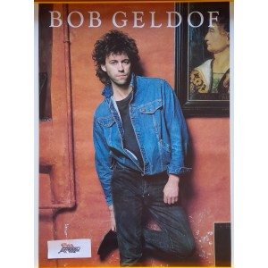 Bob  GELDOF  -  Locandina come  nuova   (30,0   X  42,0  cm. circa)
