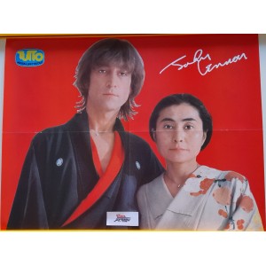 John LENNON - Yoko ONO   Poster  + testi nuovo - TUTTO   (54,0 X 41,5  cm. c.a.)