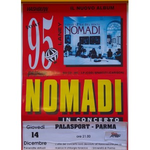 I  NOMADI  in concerto   TOUR '95    Locandina promo    33,5  X  48,0   cm. c.a.