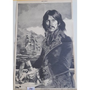 George HARRISON  - poster  ritratto  by Fabio Traverso  / 85,5 X 53,0  cm.