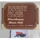 BOGEY CLUB  discoteca PARMA  '70    Adesivo  NUOVO   (11,0   X  8,0   cm. circa)