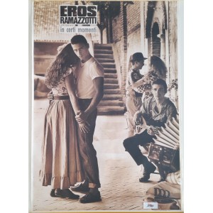 Eros RAMAZZOTTI  - In Certi momenti   poster  promo  album  1987   100,0 X 70,0