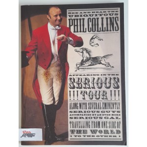 PHIL COLLINS   -   Opuscolo  promo   "The  SERIOUS  Tour  1990 "  -   NUOVO