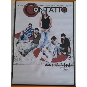 "CONTATTO" (Poster promo band musicale / 67,5 X 48 ,0 cm)