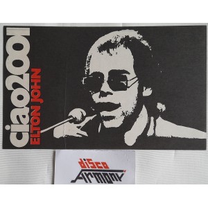 ELTON JOHN  Adesivo  VINTAGE  originale  da collezione  13 x 8 / come da foto