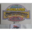 ANDREA MINGARDI  SUPERCIRCUS   Adesivo   originale da collezione   15,0  X  10,0