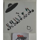 AYX  - AYX NON E' UN UFO  /   Adesivo  nuovo  originale da collezione  10 X  10