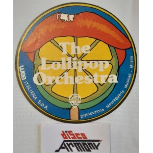 THE LOLLIPOP  ORCHESTRA   Adesivo  nuovo  originale da collezione  diametro  9,5