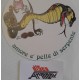 AMORE E' PELLE  DI SERPENTE  -  Adesivo  nuovo  originale da collezione del '76