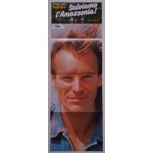 STING - Salviamo l'Amazzonia     Poster  Nuovo  allegato  TopVideo   78 x 27,5