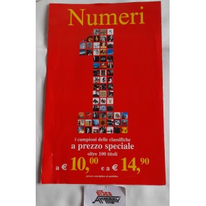 Catalogo / depliant   CD   "NUMERI  1 " ( EMI / CAPITOL / VIRGIN)   come da foto