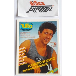 EDOARDO BENNATO  Kaiwanna ... Figurina  N.60  allegato rivista  "TUTTO"   nuova