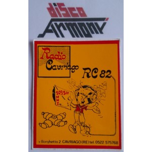 RADIO  CAVRIAGO  - R.E.- Adesivo  originale  da collezione  NUOVO  come da  foto