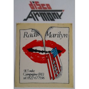 RADIO  MARILYN  - CAMPEGINE  - R.E. - Adesivo da collezione NUOVO  come da  foto