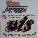 VIS  6 th  EUROPEAN AMATEUR  JUNIOR  BOXING  CHAMPIONSHIPS  -   Adesivo  NUOVO